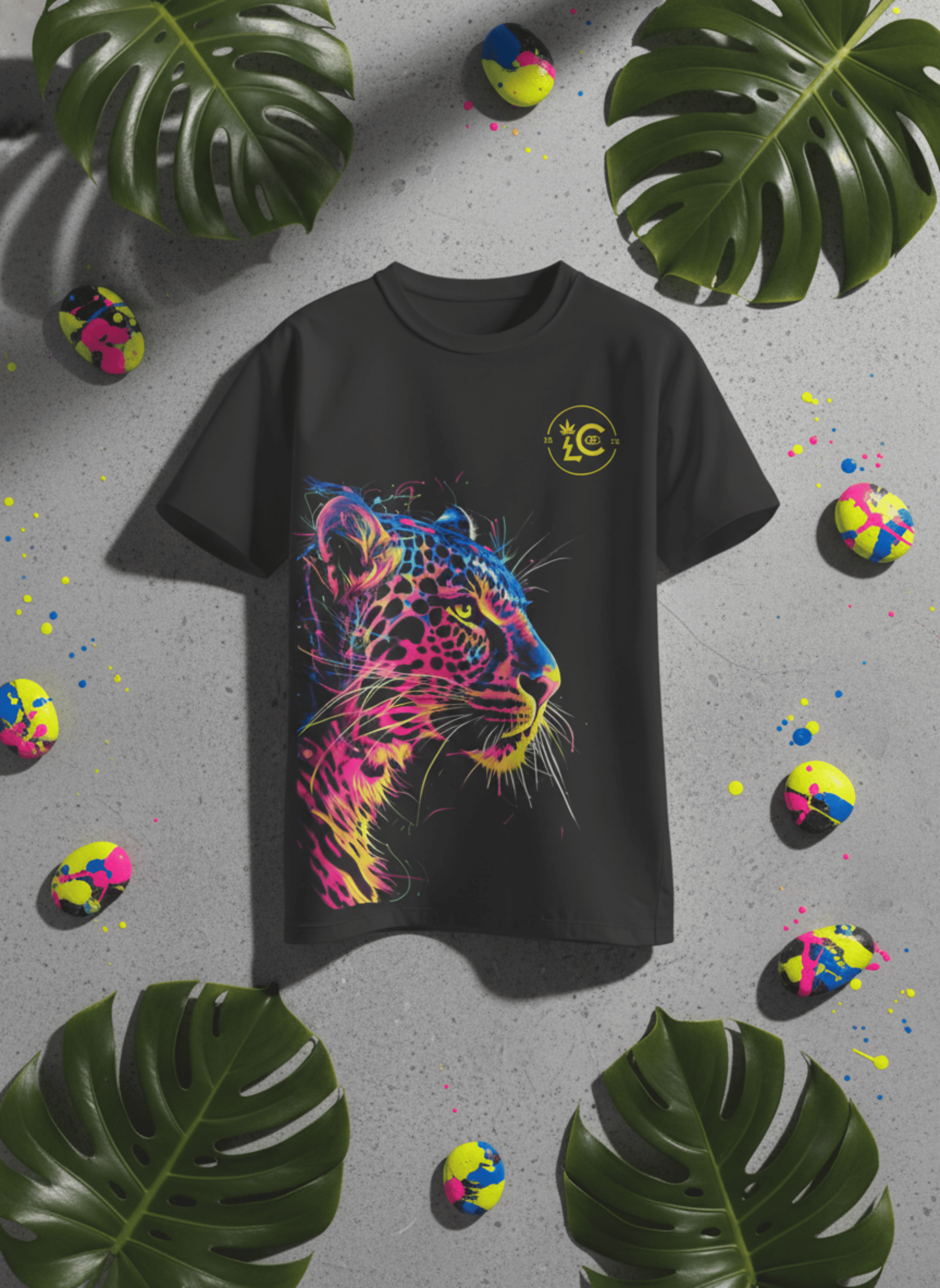 Neon Jungle Heavyweight Oversized T-Shirt - 100% Cotton