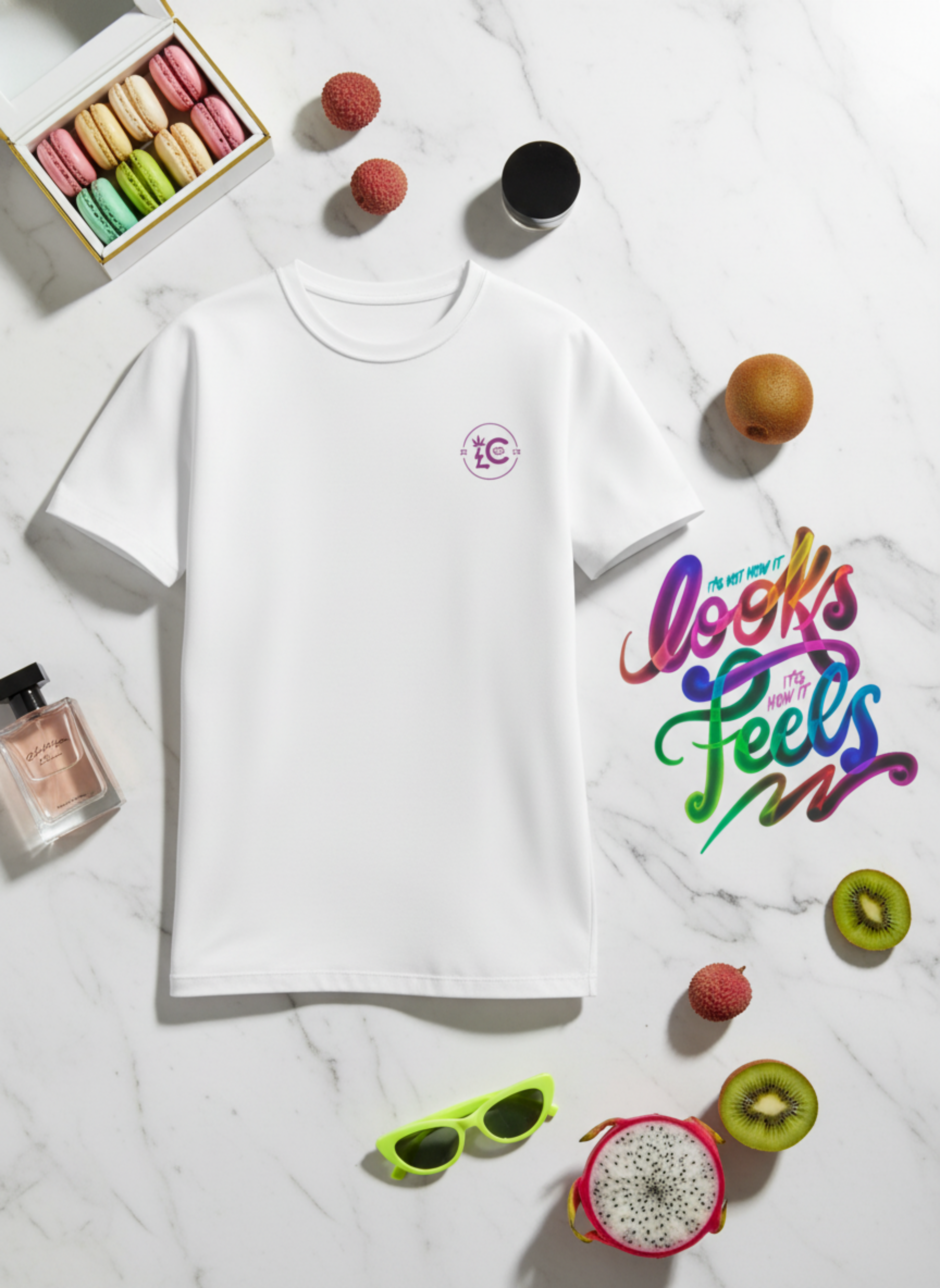 "Looks & Feels" Retro Graffiti Oversized Tee