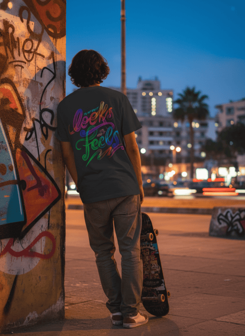 "Looks & Feels" Retro Graffiti Oversized Tee