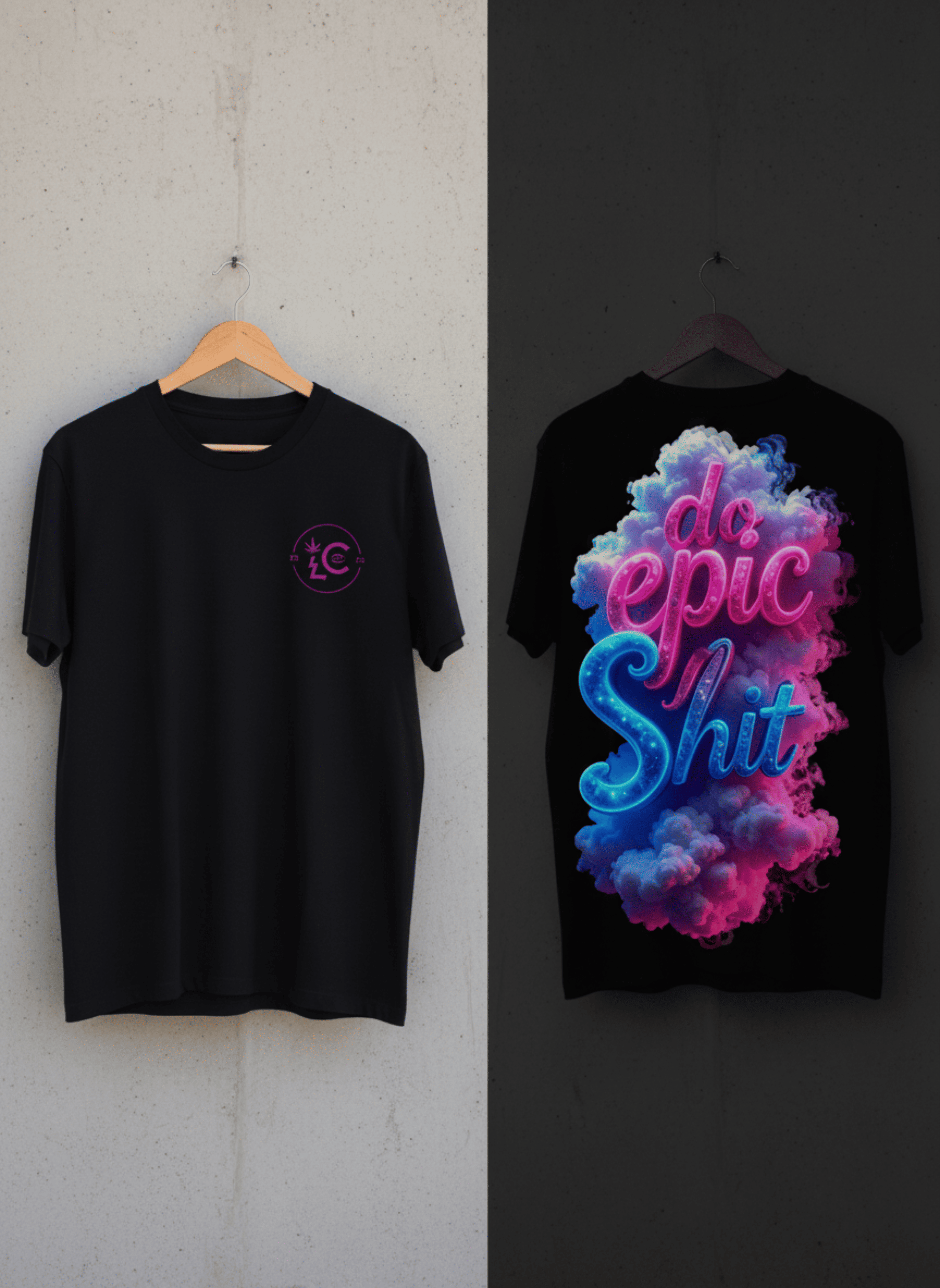 Neon Vapor Oversized Graphic Tee
